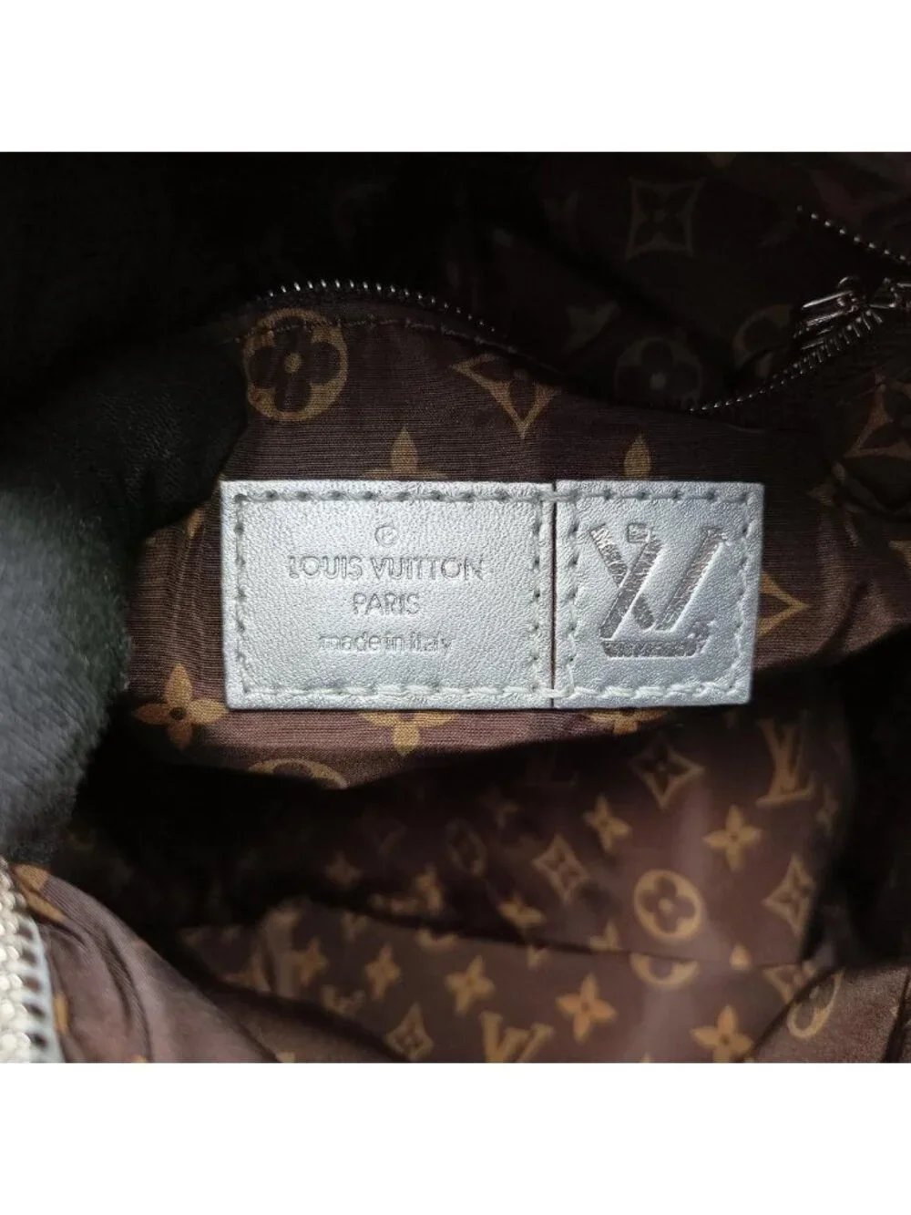 Louis Vuitton Speedy Bandouliere 25 Silver Recycled Metallic Nylon Handbag